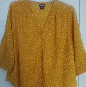 Torrid mustrad polka dot shirt